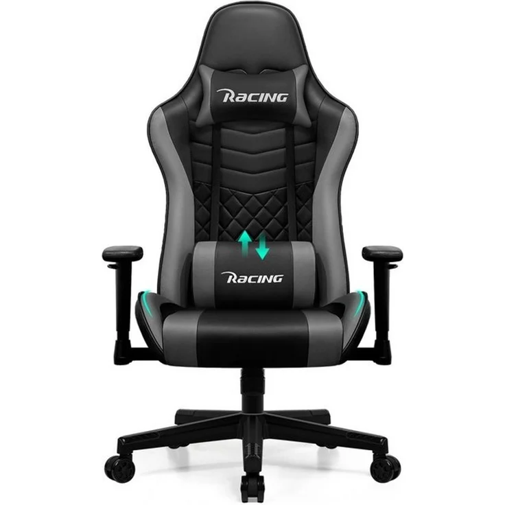 Hiazurm Gaming-Stuhl Gaming Stuhl, Bürostuhl mit Fußstütze,Klappbare gepolsterte Armlehnen (Bürostuhl Chefsessel Wippfunktion bis zu 170), Ergonomischer Gamer Stuhl 150 kg Belastbarkeit – Bild 4