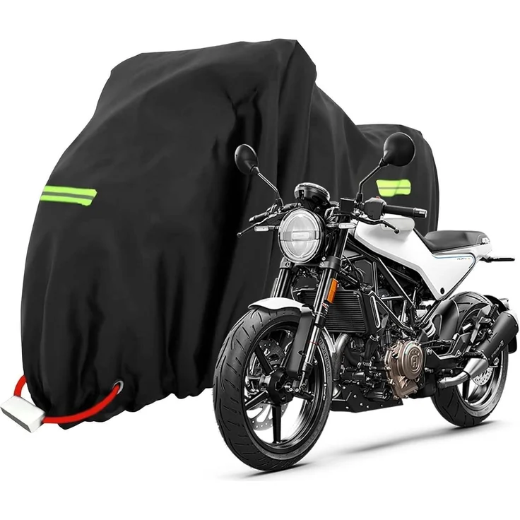 XXXL Motorradabdeckplane Wasserdicht Outdoor Schutzhülle 245x105x125cm – Bild 1