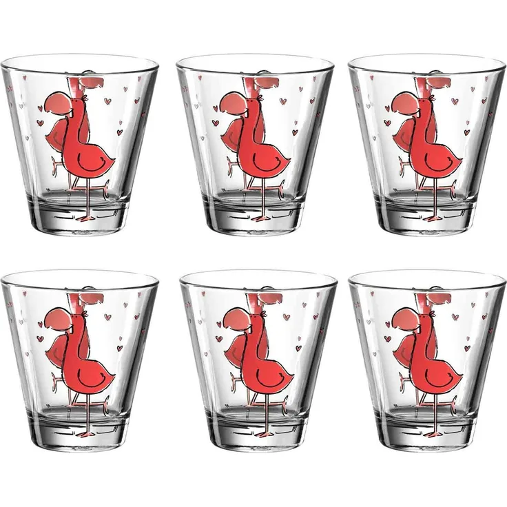 Leonardo BAMBINI Kinderbecher Flamingo 215ml 6er Set