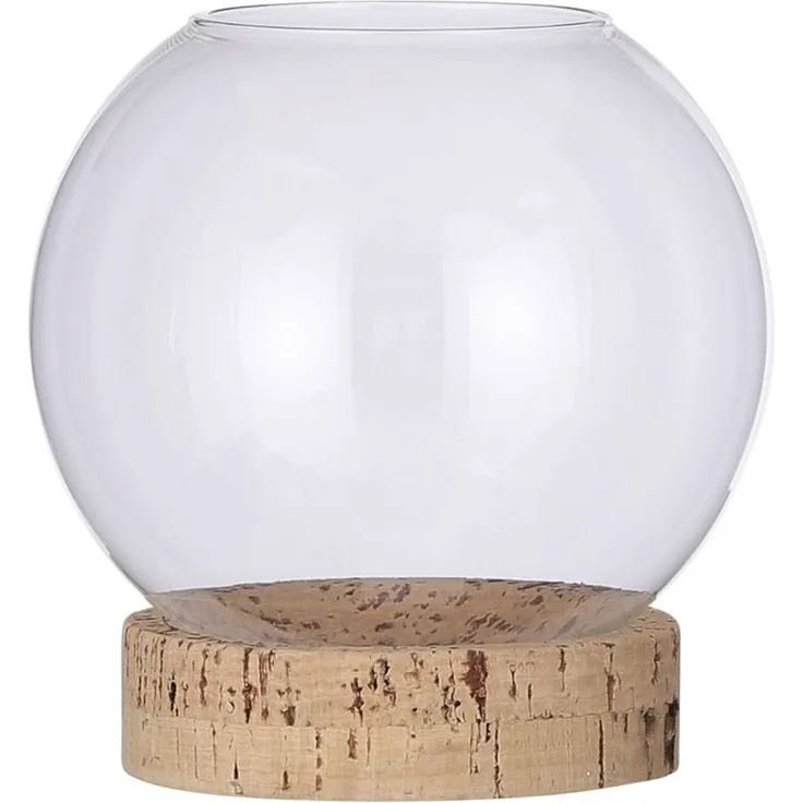 Mica Vase Jillian transparent transparent, 19 x 18 cm