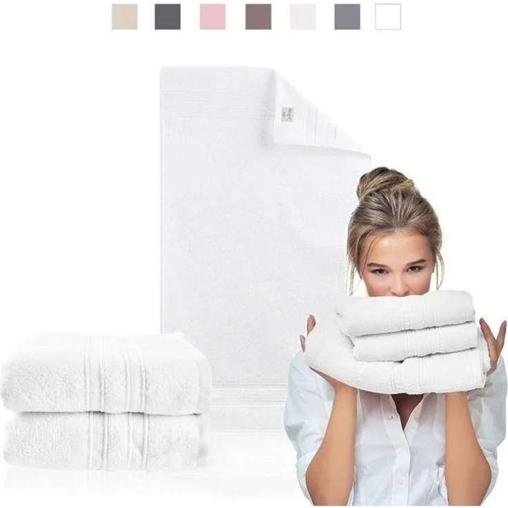 SEI Design Handtuch Set Doppelpack Aqua Fibro 70x140, Frottee (Set, 2-St), 100% Ägäis Baumwolle – Bild 4