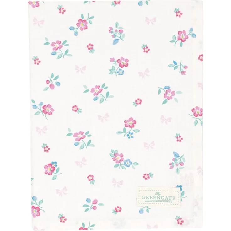 Greengate Geschirrtuch 50x70 cm Athea white 100 % Baumwolle