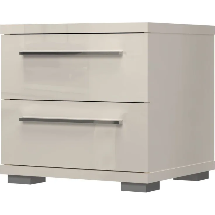 OTTO home Nachtkommode Piano, Nachttisch aus FSC-zertifiziertem Holzwerkstoff, Made in Europe (45/40/43 oder 61cm (B/T/H), ideal passend zum Boxspringbett), UV lackiert, hochglänzend, Soft-Close Funktion, 2 oder 3 Schubladen