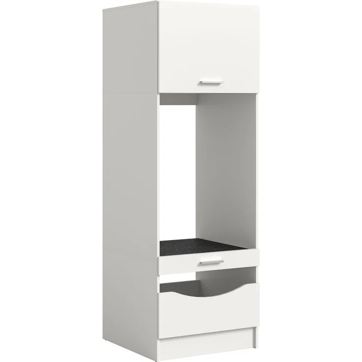 Waschmaschinenschrank (B/H/T: 66x195x68 cm) in weiß Nachbildung – Bild 3