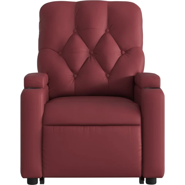 vidaXL Massagesessel mit Aufstehhilfe Weinrot Kunstleder 3204783 – Bild 7