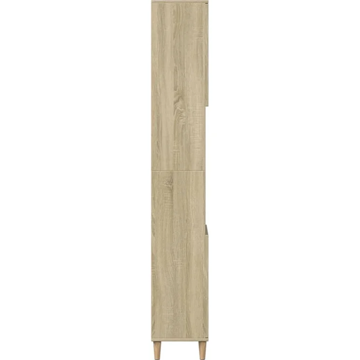 vidaXL Badschrank Sonoma-Eiche 30x30x190 cm Holzwerkstoff 849657 – Bild 4