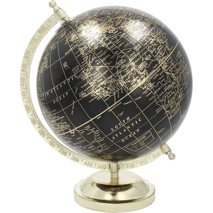 Dekoria Dekoration Globe Black 28 cm