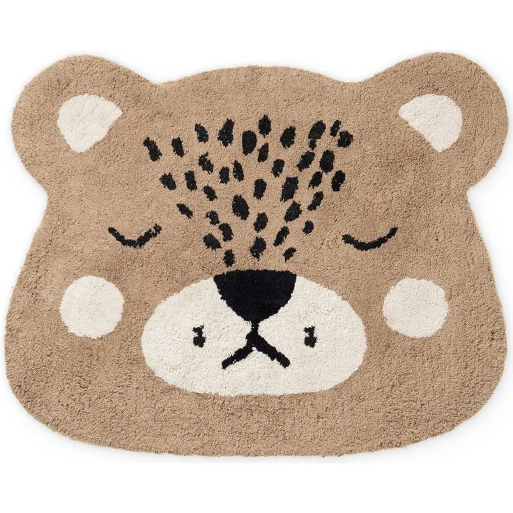 Hanse Home Kinderteppich Bea - Pflegeleichter Teppich Junge Mädchen, rutschfest & Waschbarer Formteppich Bär, Kinderzimmer Weicher Spielteppich, Spielunterlage - Braun, 93x120 cm – Bild 2