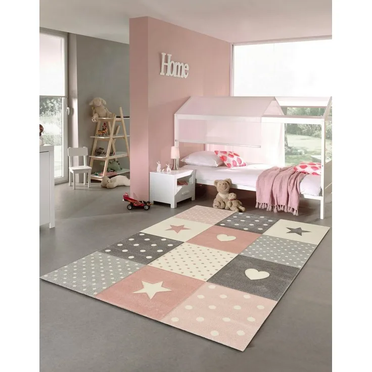 merinos Kinderteppich Pastel Kids 20339, rechteckig, Höhe: 13 mm, handgearbeiteter Konturenschnitt
