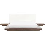 Bett Holzfarbton Lattenrost 160x200 cm ZEN