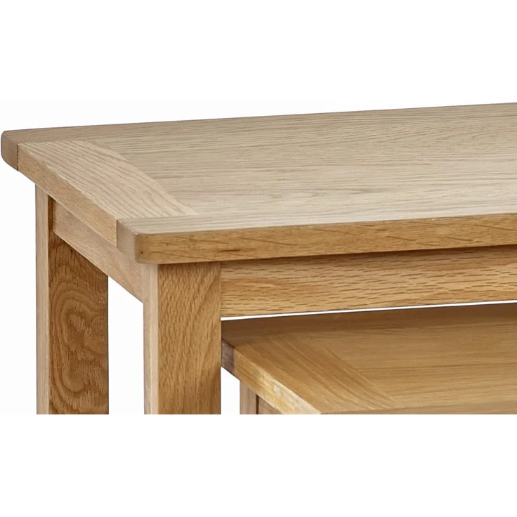 Julian Bowen Mallory Satztisch, 2-teilig, Eiche, 56 x 50 x 38 – Bild 6