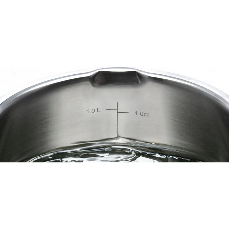 Elo Premium Topf-Set Rondello, Edelstahl 18/10, Edelstahl 18/8 (Set, 7-tlg, je 1 Fleischtopf Ø 16/20/24 cm, 1x Stieltopf Ø 16 cm), mit integriertem Öl-Dosiersystem, Induktion – Bild 3