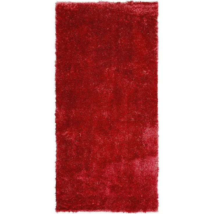 Teppich rot 80 x 150 cm Shaggy EVREN