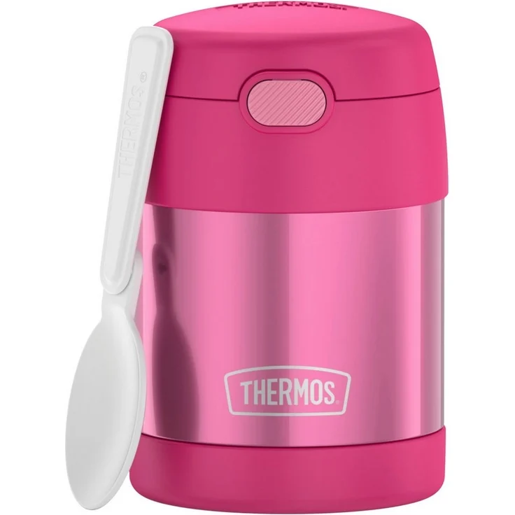 THERMOS Thermobehälter FUNTAINER FOOD JAR, Thermobehälter für Essen, spülmaschinenfest, Edelstahl, Kunststoff, Silikon, (1-tlg), 0,3l, 5h heiß & 7h kalt, dicht & auslaufsicher, mit klappbarem Löffel – Bild 5