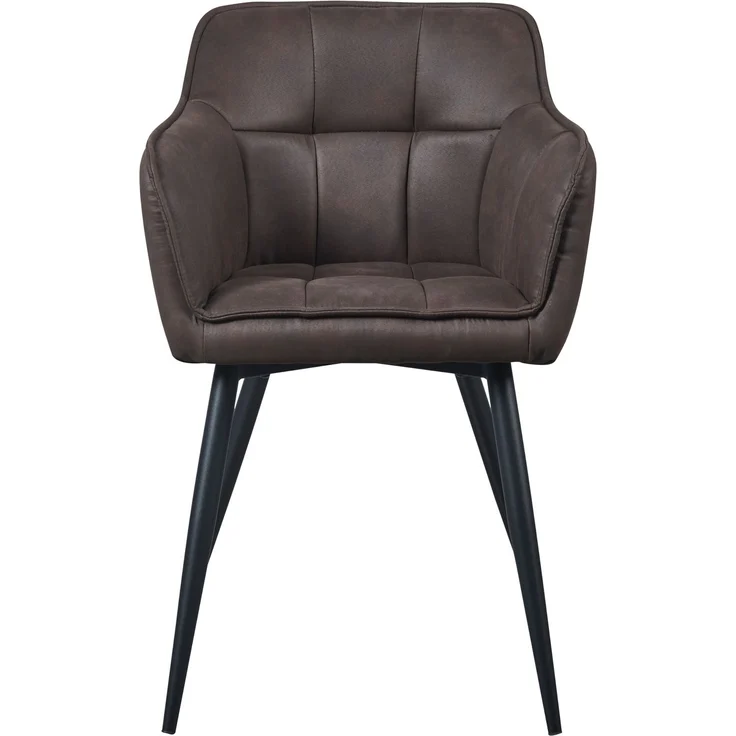 Esszimmerstuhl 2er Set Birmingham Dunkelbraun [en. casa] – Bild 6