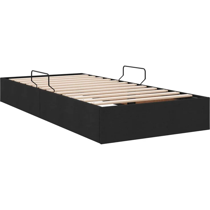 vidaXL Ottoman Bettgestell mit Speicher Schwarz 90 x 200 cm Stoff 3442798 – Bild 9