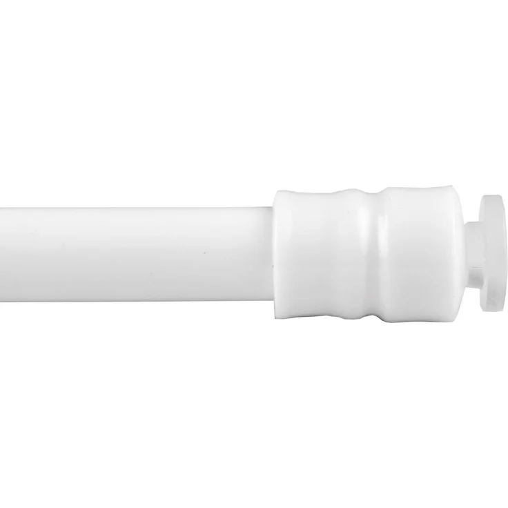Bestlivings Gardinenstange zum Klemmen ohne Bohren, Klemmstange 60-90 cm, Weiß, Ø 10 mm, für Scheiben- & Bistrogardinen, Teleskopstange mit Schraubtechnik – Bild 4
