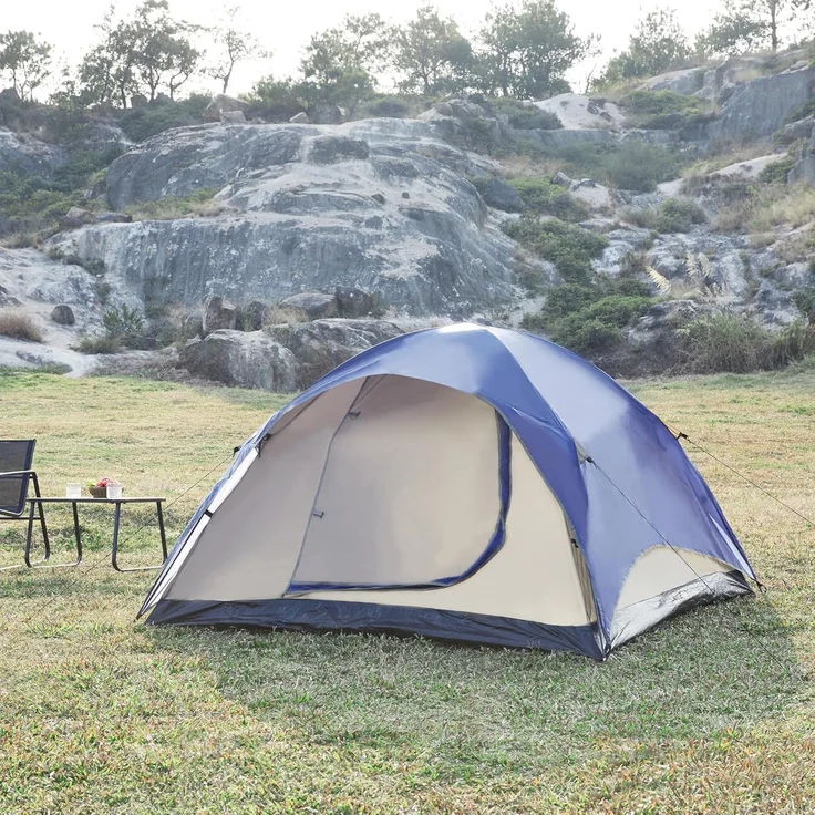 Campingzelt für 2 Personen in Blau [pro. tec] – Bild 2