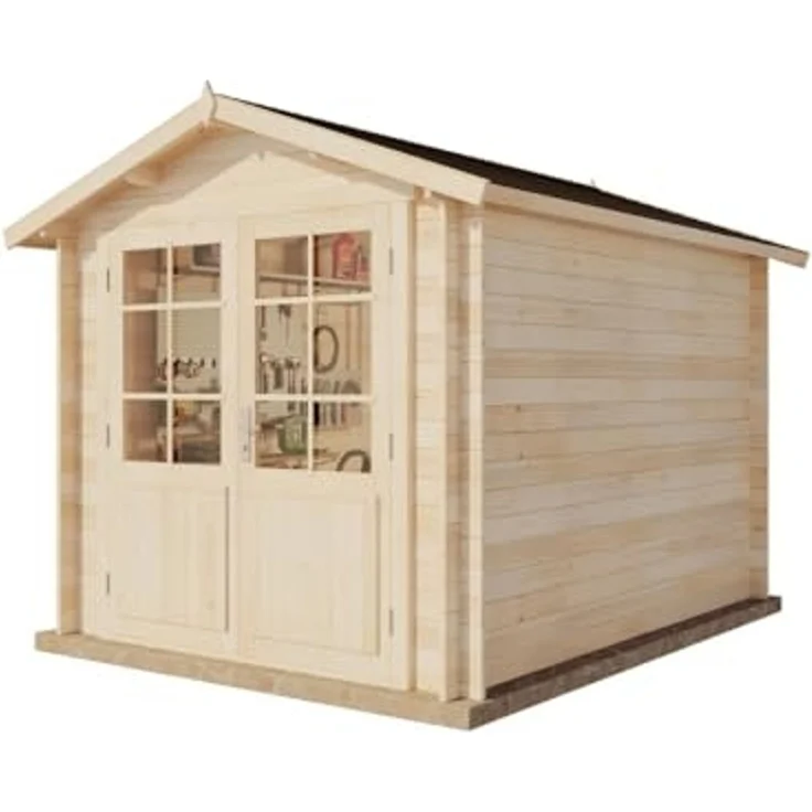 Alpholz Gartenhaus Bremen - 28 B Gerätehaus aus Holz Geräteschrank mit 28 mm Wandstärke Gartenhaus mit Montagematerial – Bild 2