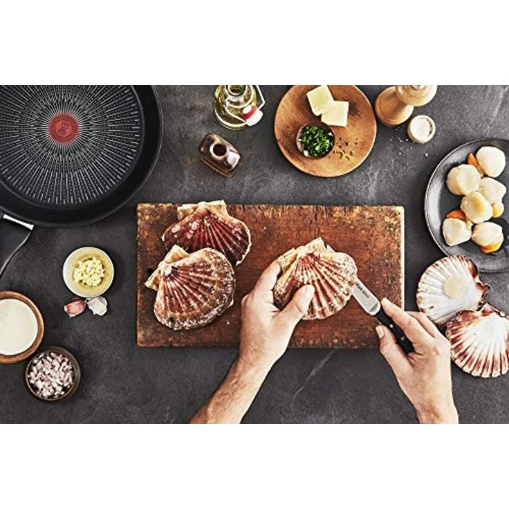 Tefal G25591 Unlimited On 3-teiliges Pfannen-Set | Pfannen 24/28 cm und Wokpfanne 28 cm | kratzfeste Antihaftversiegelung | Thermo-Signal | alle Herdarten + Induktion | einfaches Reinigen | Schwarz – Bild 5