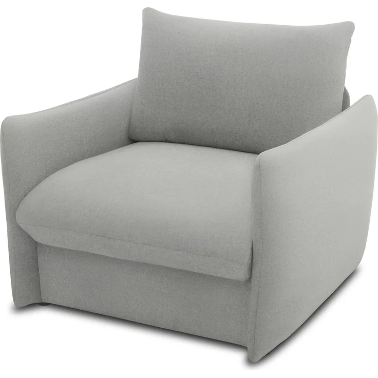 DOMO. collection Sessel 700023, Polstersessel, Schlaffunktion, Federkern, Füße mit Filzgleitern, Armsessel, Cocktailsessel, Loungesessel, 105 x 100 x 95 (BxTxH), grau – Bild 3