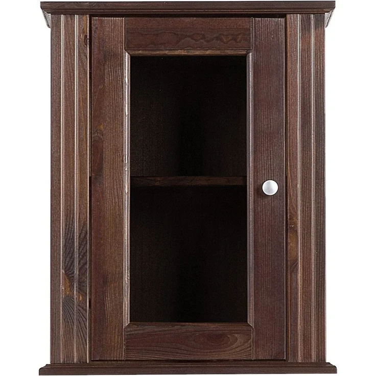 Landhaus Badmöbel Hängeschrank AVEIRO-56, Pinie Massivholz braun, B/H/T ca. 46/57/25 cm – Bild 5