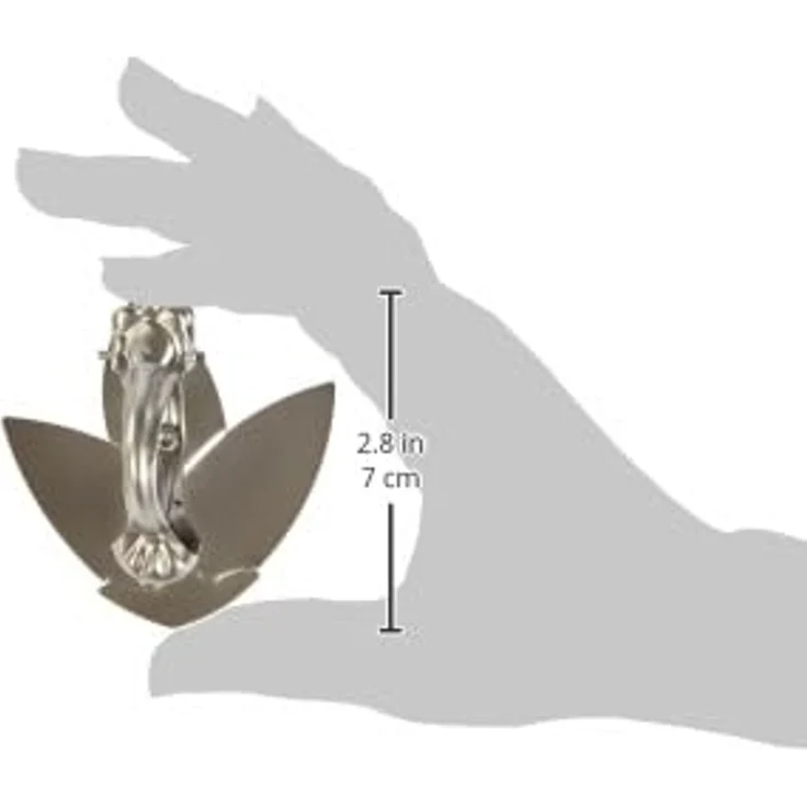 Gardinia Dekoklammer Flower silber-matt, Ø 8 cm – Bild 5