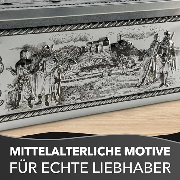 MediMuc Keksdose große Kreuzritter Truhe, Kreuzritter Truhe – Bild 6