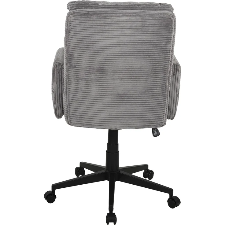 Bürostuhl >Charly< Taschenfederkern, in grau, Kordstoff - 64x96x64cm (BxHxT) – Bild 7