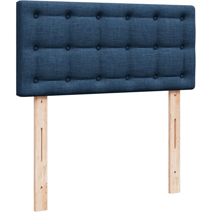 vidaXL Boxspringbett mit Matratze Blau 90x200 cm Stoff 3288883 – Bild 12