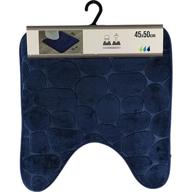 LikeKa WC-Vorleger mit Ausschnitt, Weicher Badezimmerteppich Badteppich mit Memory Foam