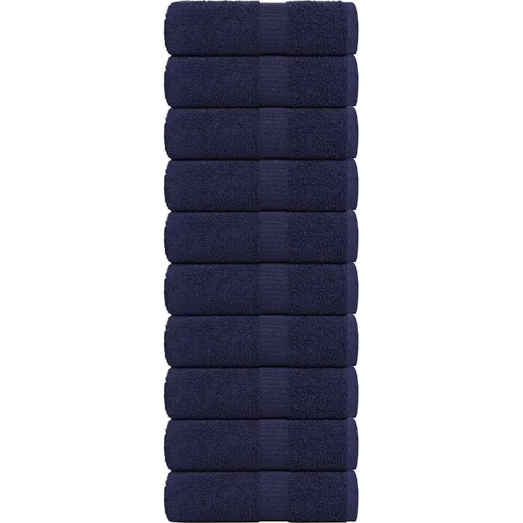 vidaXL Waschtücher FROGN 10 Stk. Marineblau 30x30 cm 360 g/m² 136778