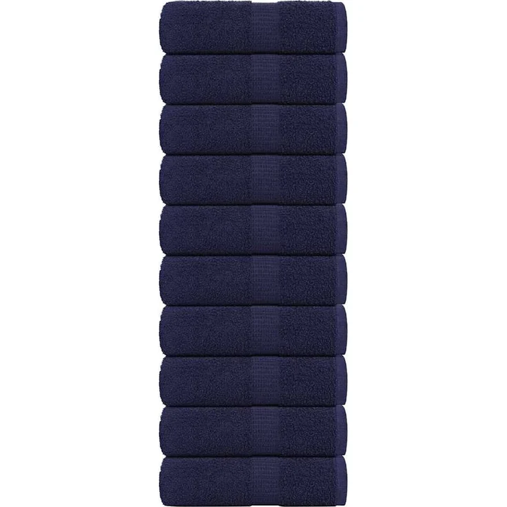 vidaXL Waschtücher FROGN 10 Stk. Marineblau 30x30 cm 360 g/m² 136778 – Bild 1