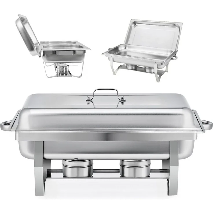 2 x Warmhaltebehälter Speisenwärmer Wärmebehälter Buffetwärmer Catering CHAF01 – Bild 4