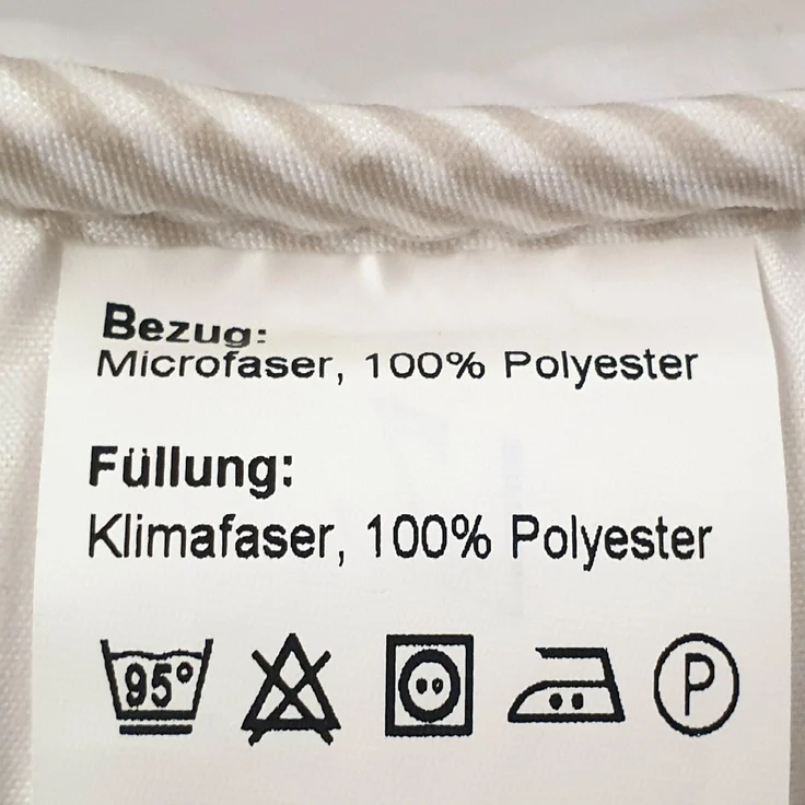 Hochwertiges Kopfkissen 40x80cm "Antibakterielle Sanitized® Hygienefunktion", waschbar bis 95 Grad, Hausstauballergiker geeignet - Oeko-TEX – Bild 8