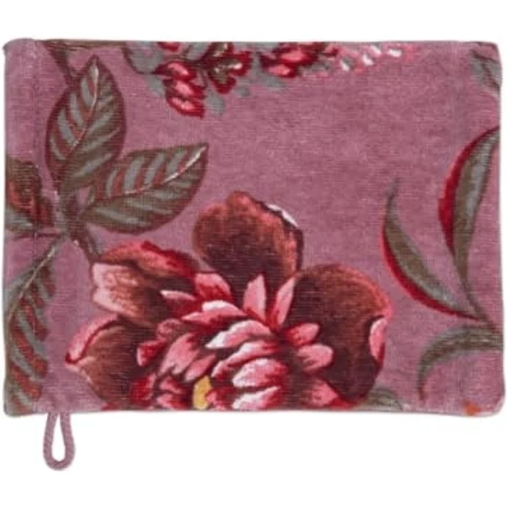 PiP Studio Waschlappen Secret Garden_Mauve_UV_UV_16x22 3 Waschlappen 16 x 22 cm, Baumwolle (1-St), Wachlappen Waschhandschuh – Bild 1