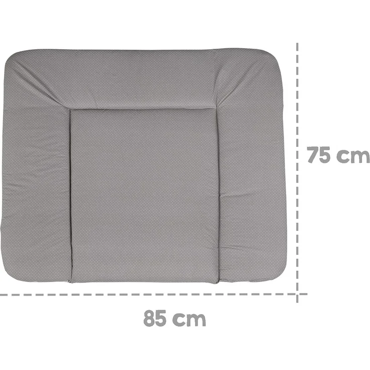 roba Wickelauflage 'Dotty' - weiche Wickelunterlage 85 x 75 cm - Wickeltischauflage - Taupe – Bild 3