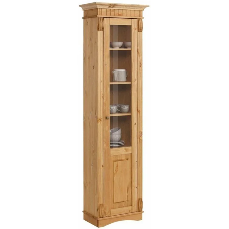 Home affaire Vitrine Teresa mit 1 Glastür, Höhe 193 cm, aus massiver Kiefer, FSC® – Bild 4