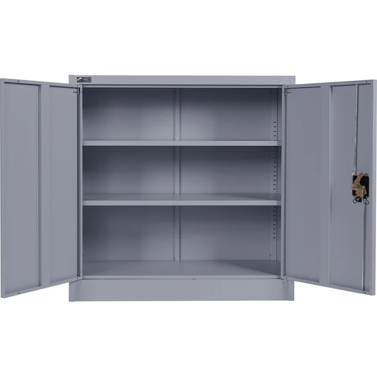 Makika Aktenschrank / Büroschrank abschließbar 40x90x90cm in Anthrazit – Bild 4