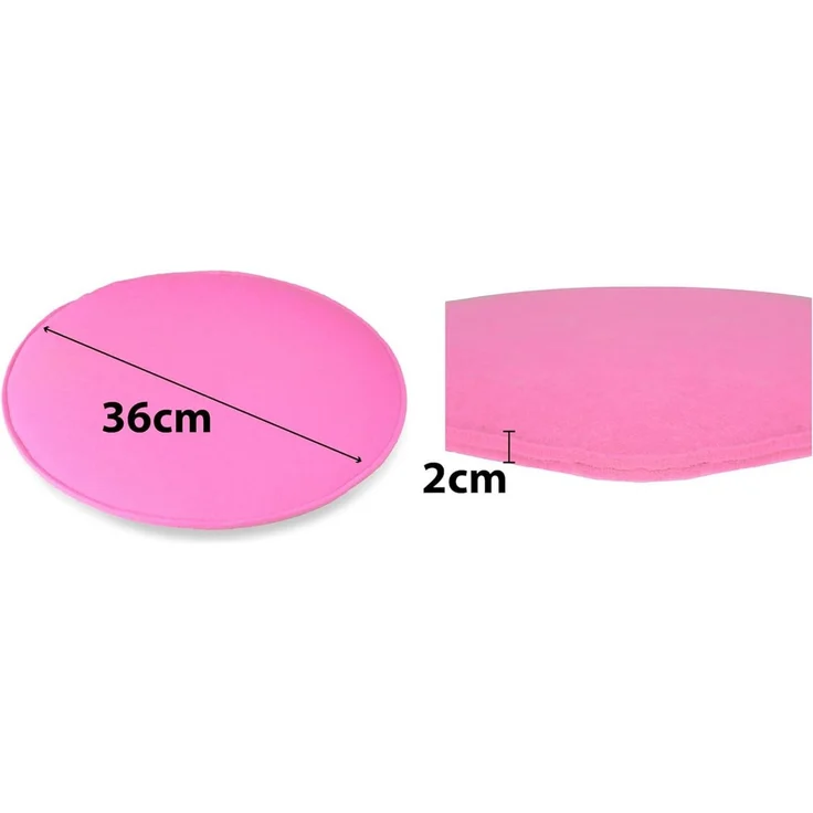 sunnypillow Stuhlkissen 4er Set Sitzkissen Filz Stuhlkissen rund Ø 36cm Filzkissen, Rosa – Bild 2