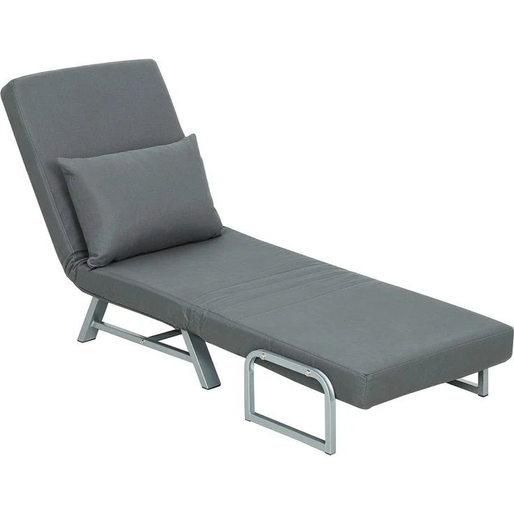 MELAYR, Schlafsessel, Polstersessel, zum Gästebett umwandelbar, ergonomisch, Dunkelgrau, 78 x 73 x 81 cm – Bild 2