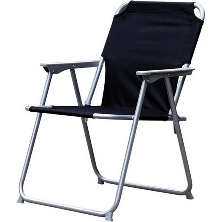 Mojawo Klappstuhl Campingstuhl Stoff Oxfort Metall Schwarz