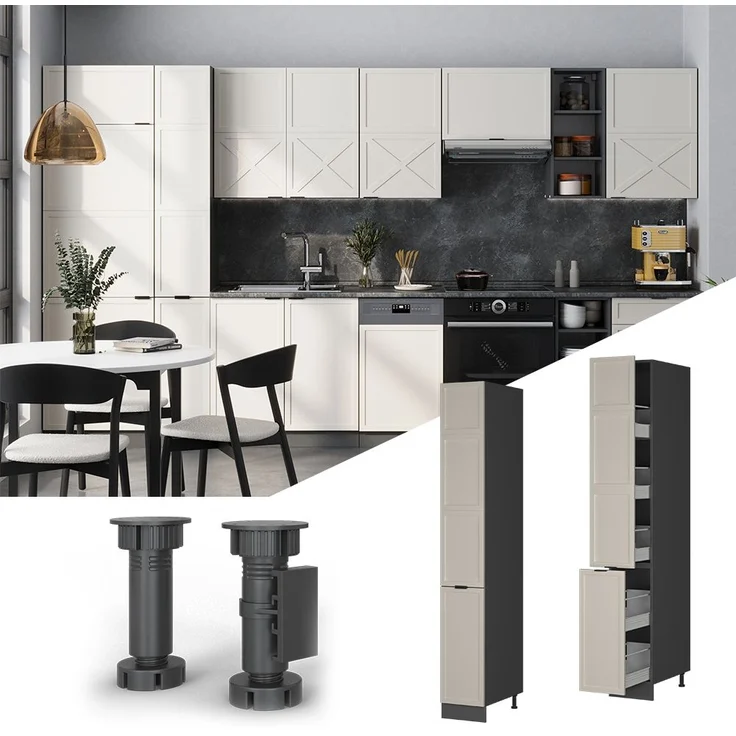 Apothekerschrank Fame-Line GrauBeige 30 cm Vicco – Bild 2