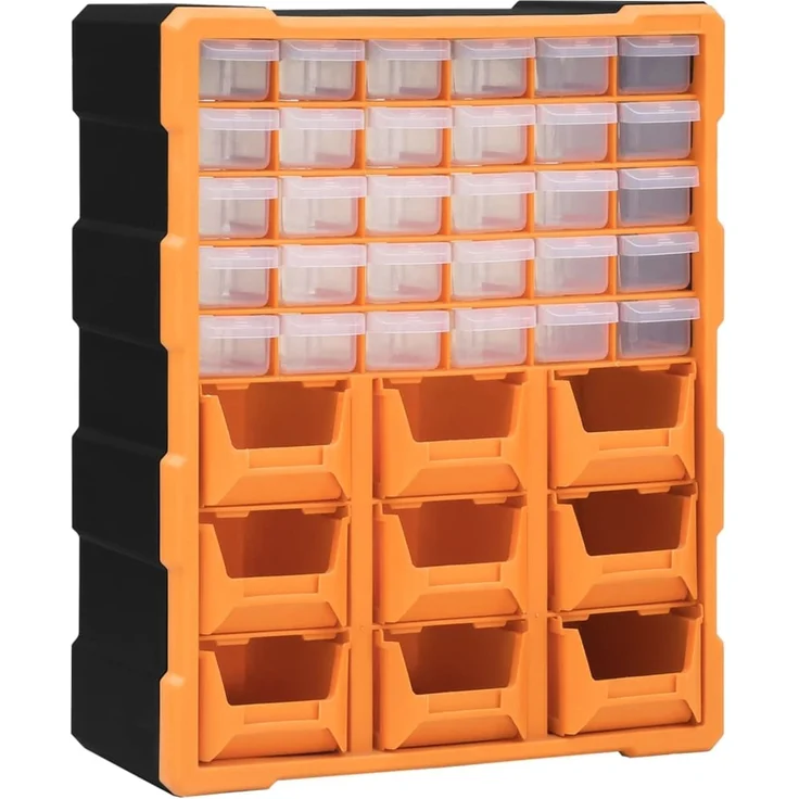 vidaXL Multi-Schubladen-Organizer mit 39 Schubladen 38x16x47 cm 149603 – Bild 1