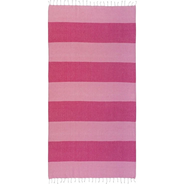 Pareo Futa Strandtuch 90x170 cm – Hamamtuch mit Fransen Rosa – Bild 1