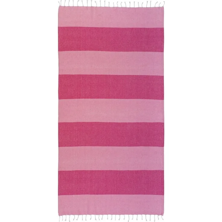 Pareo Futa Strandtuch 90x170 cm – Hamamtuch mit Fransen Rosa