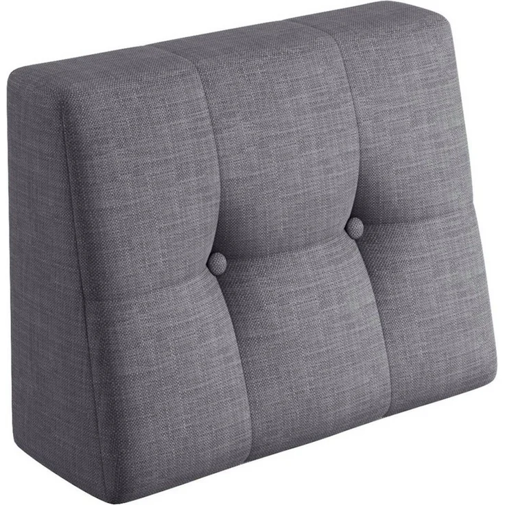sunnypillow Rückenkissen Palettenkissen gesteppt Seitenkissen 60x40x20/10cm, Grau – Bild 1