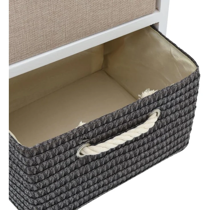 vidaXL Kommode 4 Schubladen Holz 35 x 27 x 86 cm (B x T x H) – Bild 7