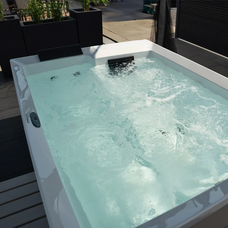 HOME DELUXE Outdoor-Whirlpool 'Nimbus Deluxe Pure', 190 x 140 cm, für 2 Personen – Bild 3
