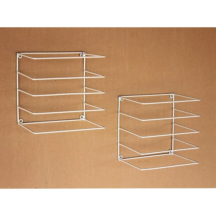 DanDiBo Handtuchhalter Weiss Wand Handtuchregal zur Wandmontage 2er Set 20 cm 93898 Unsichtbar Schwebend Wandhandtuchhalter Metall Modern Design – Bild 3